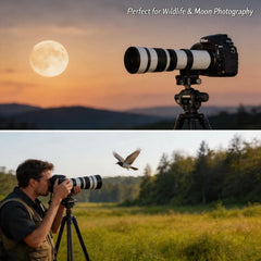 Telephoto Lens for Canon -JINTU EF Mount 420-800mm Manual Focus MF Zoom Lens for Canon EOS Rebel T8i/850D T7i/800D T7/2000D T6/1300D T6s/760D T6i/750D T5i/700D T5/1200D T4i/650D T3i/600D T3/1100D