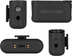 Hollyland Lark MAX 2 Solo Wireless Microphone Bundle with XLR Adapter and Audio Cables, 2.4GHz Single-Person Mic Kit for Camera and Phone