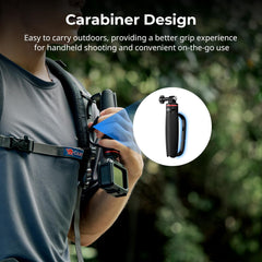 Portable Action Camera Tripod in Carabiner Shape, 6.5-13.6in Extendable Selfie Stick, Mini Table Tripod for GoPro Hero 13/12/11, for DJI Osmo Action 5 pro/4/3, for Insta360 Ace Pro 2-5568