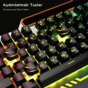 Lenovo Lecoo KB123 USB Wired Gaming Keyboard - Rainbow Effect, Mechanical Feeling Silent, Membrane Gaming