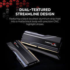 G.SKILL Trident Z5 Neo RGB Series DDR5 RAM (AMD EXPO) 32GB (2x16GB) 6400MT/s CL32-39-39-102 1.40V Desktop Computer Memory U-DIMM - Matte Black (F5-6400J3239G16GX2-TZ5NR)