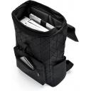Laptop Backpack Up to 17" Laptops 1612 Protective Case Water Resistant Exterior Stylish & Durable - Black