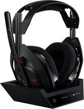 Astro A50 Multi-Platform Wireless Gaming Headset + Base Station for PS5/Xbox/PC: PLAYSYNC Audio Switcher, <16bit/48kHz (Console), <24bit/48kHz (PC), 24hr Battery, 2.4GHz & BT - Black