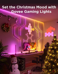 RGBIC Gaming Light Bars H6047 with Smart Controller, Wi-Fi Smart LED Gaming Lights with Music Modes and 60+ Scene Modes Built, Works with Alexa & Google Assistant, Game Room Lights Decor
