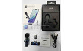 This K8 Wireless Microphone is a 2.4GHz mini wireless lavalier microphone designed for smartphones