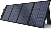 120W Portable Solar Panel for Jackery/ECOFLOW/Flashfish/ROCKPALS Power Station Generator, Foldable Solar Cell Charger with USB Ports & PD Output for Camping, Off Grid Living. Black