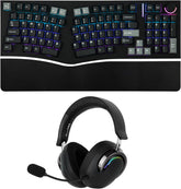 Feker Alice98 Ergonomic 98 Keys Custom Mechanical Keyboard with Aula A700 Gaming Headset
