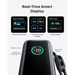 Anker Power Bank (25K, 165W, Built-In and Retractable Cables), for Multi-Device Charging, (Black) | A1695H11 |