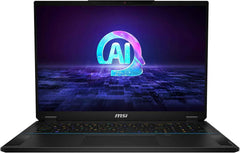 Stealth 18 AI Studio 18” 240Hz QHD+ Gaming Laptop: Intel Ultra 9-185H, NVIDIA Geforce RTX 4080, 32GB DDR5, 1TB NVMe SSD, Cooler Boost 5, Win 11: Black A1VHG-019US