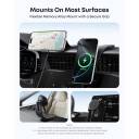 Anker Nano Magnetic Wireless Car Charger, 360° Adjustable Mount Car Charger with Detachable Pad, 15W Qi2 Certified with Alloy Bracket, Fast Charging for iPhone 17/16/15/14/13 Series (Adapter Included) - 18 Months Warranty