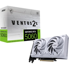 MSI GeForce RTX 5060 VENTUS 2X OC WHITE 8GB GDDR7 - Graphics Card | G5060-8V2CW |