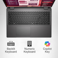 Dell Latitude 3550 3000 Business Laptop (15.6" FHD Anti-Glare, Intel 10-Core i5-1335U (> i7-1355U), 16GB DDR5 RAM, 512GB SSD) Backlit Keyboard, Ethernet, FHD Webcam, Win 11 Pro w/AI Copilot, Grey