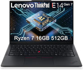 Lenovo ThinkPad E14 Gen 7 Business AI PC Laptop (14" FHD+, AMD Ryzen 7 250 (> Intel Ultra 7 155U), 16GB DDR5 RAM, 512GB SSD), Backlit KB, Fingerprint, 5MP Webcam, Ethernet, Wi-Fi, Win 11 Pro, 2026