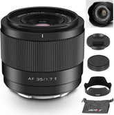 35mm F1.7 E-Mount Large Aperture APS-C STM Auto Focus Prime Lens for Sony E-Mount Camera FX3 A7C A7RII A7SII A7II A7RIII A7IV A7RIV A9 A1 ZVE1 A93 A6700 A6600 A6500 A6400 ZV-E10 FX30 ZV-E10II