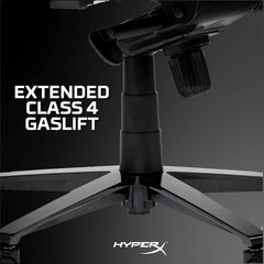 Nordic Game Supply HyperX Blast Gaming Chair - Ergonomic Gaming Chair, Leather Upholstery Video Chair - Red Black PC Racing Tilt Gaslift Foam Armrests Office Secret Hyper X Chair Lab - N=Black