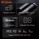 Mcdodo CC-2320 33w 1C+1A PD Fast Car Charger with LED Smart IC for quick charge compatible with PD3.0, FCP/SCP, AFC, QC3.0