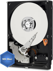 Western Digital(WD) BLUE Deskptop 1TB( 1Terabyte) 3.5"Hard Disk Drive, 5400~7200RPM, SATA3 ( 6.0GB/s), 64MB Cache, IDEAL for PC/Mac/CCTV/NAS/DVR/Raid and SATA Applications, 1YR Warranty (Blue)