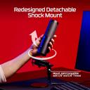 HyperX QuadCast 2 S – USB Microphone, with RGB Lighting, Streaming and Podcasting, with On-Board Controls, LED Lighting, Removable Shock Mount, USB-C - Black