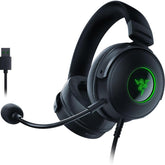Razer Kraken V3 HyperSense Wired USB Gaming Headset w/Haptic Technology: Triforce Titanium 50mm Drivers - THX Spatial Audio - Hybrid Fabric & Leatherette Memory Foam Cushions - Detachable Mic | Razer Kraken V3 HyperSense |