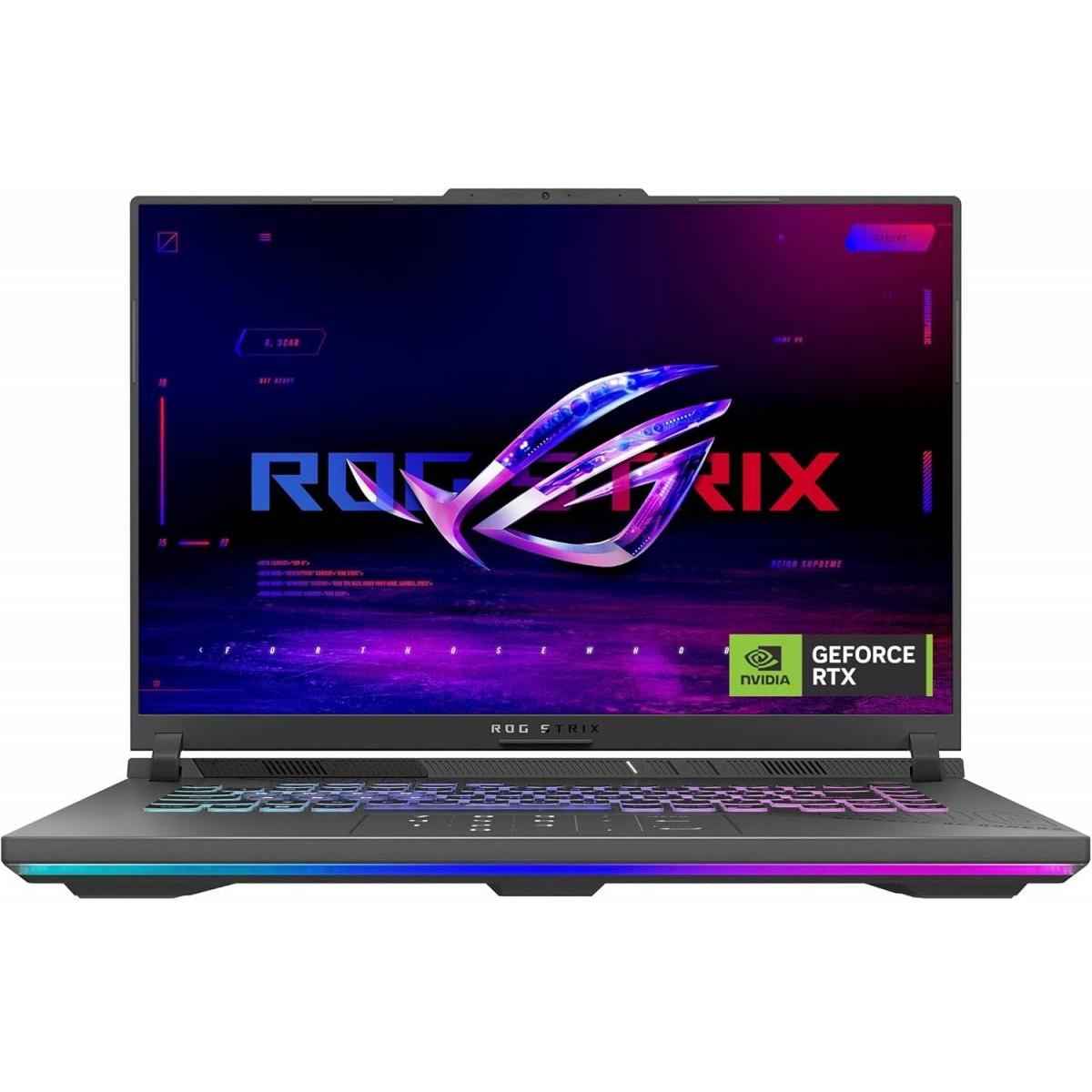 ASUS ROG Strix G16 16" IPS FHD+ (1920 x 1200) @165Hz, AMD Ryzen 9 8940HX, Nvidia RTX 5070 Ti 12GB GDDR7, 16GB DDR5 RAM, 1TB M.2 PCIe NVMe Gen4 - Eclipse Gray Gaming Laptop | G614PR-RV049 |