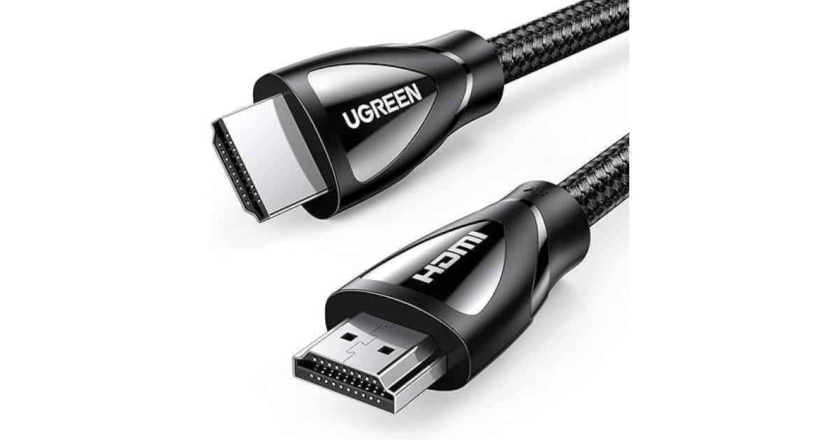 UGREEN 8K HDMI Cable 2.1 10FT, 48Gbps Ultra High Speed Braided HDMI Cord 8K@60Hz 4K@240Hz, eARC HDR10 HDCP 2.2&2.3, HDMI Cable Compatible with PS5/Xbox Series X/Roku TV/HDTV/Blu-ray