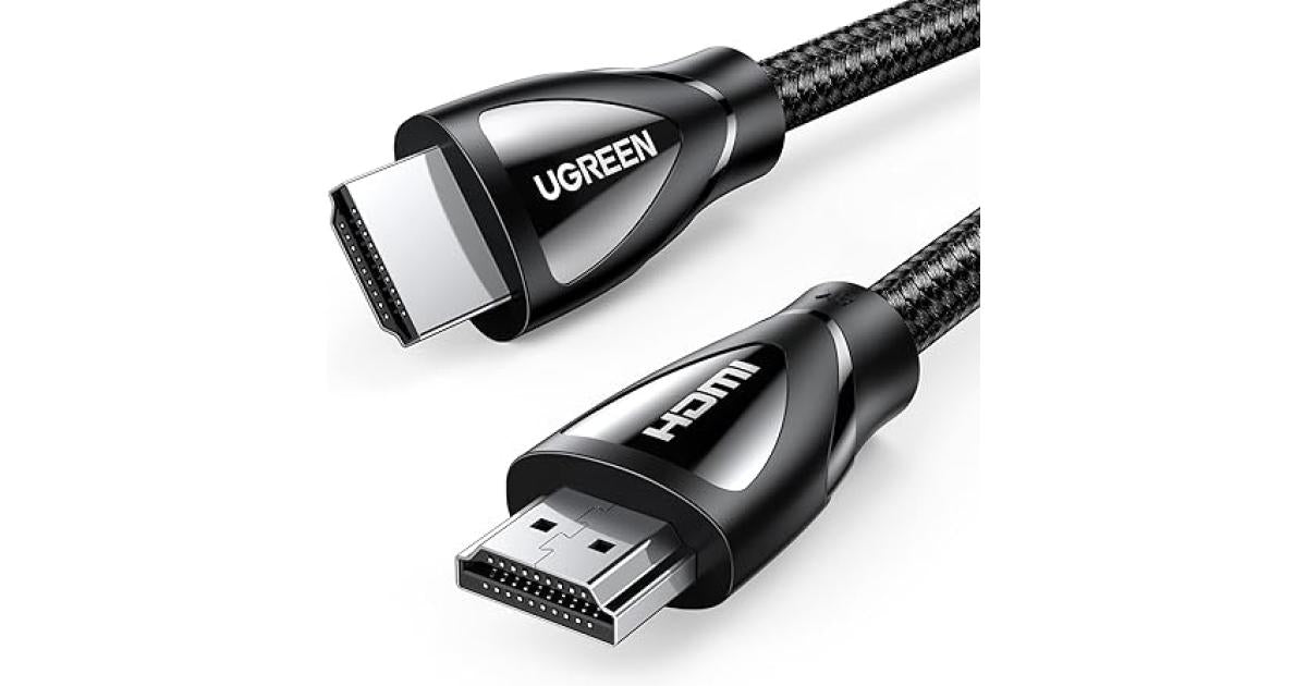 UGREEN 8K HDMI Cable 2.1 10FT, 48Gbps Ultra High Speed Braided HDMI Cord 8K@60Hz 4K@240Hz, eARC HDR10 HDCP 2.2&2.3, HDMI Cable Compatible with PS5/Xbox Series X/Roku TV/HDTV/Blu-ray UGREEN 8K HDMI Cable 2.1 10FT, 48Gbps Ultra High Speed Braided HDMI Cord 8K@60Hz 4K@240Hz, eARC HDR10 HDCP 2.2&2.3, HDMI Cable Compatible with PS5/Xbox Series X/Roku TV/HDTV/Blu-ray