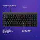 Logitech G515 TKL Wired Gaming Keyboard – Low‑Profile GL Switches, Tenkeyless Design, LIGHTSYNC RGB, KEYCONTROL Customization, PBT Keycaps, Black