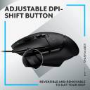 Logitech G502 X Wired Gaming Mouse - LIGHTFORCE hybrid optical-mechanical primary switches, HERO 25K gaming sensor