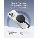 Anker MagGo USB-C Adapter (3-in-1, 10Gbps, For iPhone) Provides a quick switch from capturing video outdoors to editing on a smartphone without delay Gray - 18 Month Warranty