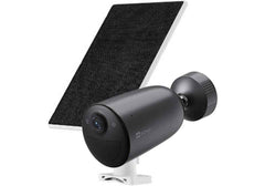 EZVIZ EB3 4G + Solar Panel Security Camera, 2K Resolution, Two-Way Talk, Active Defense with Siren & Strobe Light, 4G Network Connectivity, 5200mAh Battery, Black