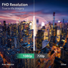 KC242Y Hbi 23.8" Full HD Zero-Frame Gaming Office Monitor | AMD FreeSync Technology | 100Hz | 1ms | Low Blue Light | Tilt | HDMI & VGA Ports & Wacom Intuos Small Graphics Drawing Tablet
