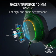 Razer Barracuda X Chroma Wireless Gaming Headset: 2.4GHz Wireless & Bluetooth - Lightweight - RGB - 40mm Drivers - Cardioid Mic - 70 Hr Battery - For PC, Mac, PS5, Switch 2, Smartphone - Phantom Green