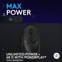 Logitech G309 Lightspeed Wireless Gaming Mouse, Lightweight, LIGHTFORCE Hybrid Switches, Hero 25K Sensor, 86g & 300+ hr Battery Life with AA Battery, 6 Programmable Buttons, PC & Mac - Black