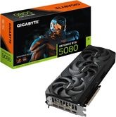 GeForce RTX 5080 WINDFORCE OC SFF 16G Graphics Card, WINDFORCE Cooling System, 16GB 256-bit GDDR7, GV-N5080WF3OC-16GD Video Card comatible with Desktop