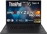 Lenovo ThinkPad T16 Gen 4 16 FHD+ Display, AMD Ryzen 7 AI Pro 350, oemgenuine Customized Laptop, 16GB / 32GB / 64GB RAM, 512GB / 1TB / 2TB SSD, Backlit Keyboard, WiFi 7, Webcam, Win 11 Pro - Black