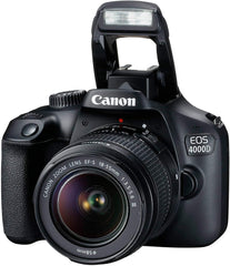 Canon EOS 4000D / Rebel T100 DSLR Camera with 18-55mm Lens + Creative Filter Set, EOS Camera Bag + Sandisk Ultra 64GB Card + 6AVE Electronics Cleaning Set, and More (International Model)