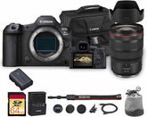 EOS R5 Mark II Mirrorless Camera | 45MP Full Frame Sensor 8K Video Recording | Advanced IBIS Autofocus for Professional Creators (6536C002) + Canon RF 24-70mm Lens + 64GB Card + Canon Bag