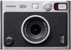 Instax Mini Evo Instant Film Camera + Fujifilm Instax mini Instant Daylight Film 20 Exposures + Slinger Camera Bag + Micro Memory Card with SD Adapter (Essentials Kit, Black)