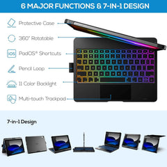 Touch iPad 11th gaming keyboard for computer setup