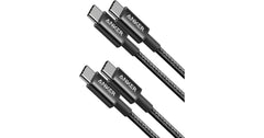 Anker USB C to USB C Cable, Type-C 60W Fast Charging Cable (1m) for iPhone 17 Series, iPad mini 6 and More (Black)