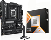 AMD Ryzen 7 9800X3D CPU Processor with ASUS TUF Gaming B850-PLUS WiFi AM5 ATX Motherboard (DDR5, PCIe 5.0, 3X M.2, Wi-Fi 7, USB 20Gbps Type-C)