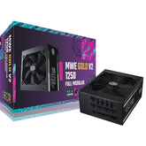 Cooler Master MWE GOLD 1250 V2 (ATX 3.0) 1250W 80 Plus Gold Fully Modular Power Supply w/ (12VHPWR) PCIE 5.0 Connector | MPE-C501-AFCAG-3UK |