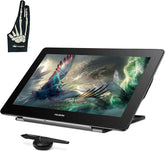 Kamvas Pro 16 Plus 4K UHD Graphics Drawing Tablet with Full Laminated Screen 145% sRGB Battery-Free Stylus PW517 for Linux, Windows PC, Mac, Android, 15.6" Pen Display with Skeleton Glove