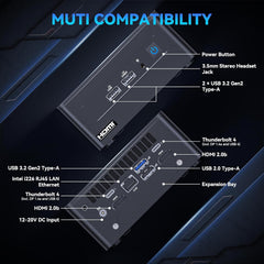 ASUS NUC 12 Pro, for Intel NUC 12 Pro Business Mini Desktop Computer, Intel Core i7-1260P(12C/16T, Up to 4.7GHz) Mini PC, 32GB DDR4 RAM 1TB PCIe 4.0 NVMe SSD, 8K/HDR/WiFi 6E/BT5.3/Windows 11 Pro