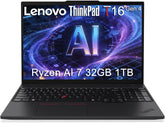 Lenovo ThinkPad T16 Gen 4 Business AI Laptop (16" FHD+, AMD Ryzen AI 7 PRO 350 (> Intel Ultra 7 255U), 32GB DDR5, 1TB SSD) Copilot+ PC, 2x Thunderbolt 4, Backlit, Fingerprint, IR Webcam, Win 11 Pro