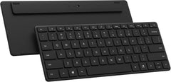 Designer Compact Keyboard - Matte Black. Standalone Wireless Bluetooth Keyboard. Compatible with Bluetooth Enabled PCs/Mac