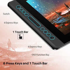 KAMVAS Pro 16 Graphics Drawing Tablet with Screen and Palm Rejection Artist Glove