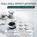 MACHENIKE G5 Pro Wireless Gaming Controller for Windows PC, Switch, IOS & Android, PC Controller Hall Effect Joystick Triggers / Gyroscope, RGB Lights - White