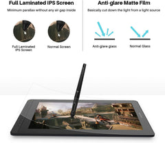 2021 HUION KAMVAS 16 Graphics Drawing Tablet and10 Pack Replacement Nibs PN05A and Huion Artist Glove