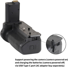 Pro Vertical Multi Power Battery Pack Grip Holder for Nikon Z6 III & Z5 II Mirrorless Camera Replacement for MB-N14, Support up to Two EN-EL15C Batteries (Batteries NOT Included)